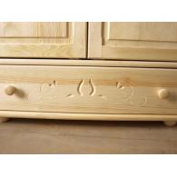 01. Szafa rzeźbiona sosnowa III 3D/2S