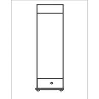 03. Szafa rzeźbiona drewniana I 1D/1S drążek