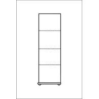 19. Szafa sosnowa I 1D półki