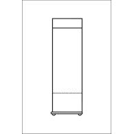 19. Szafa drewniana I 1D drążek
