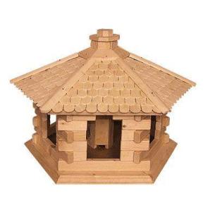 Karmnik dla ptaków sześciokątny ozdobny