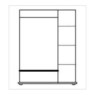 02. Szafa sosnowa BORO III 3D