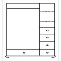 03. Szafa sosnowa BORO III 3D/5S