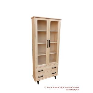 01. Witryna sosnowa RETRO II 2D/2S