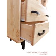 01. Witryna sosnowa RETRO II 2D/2S