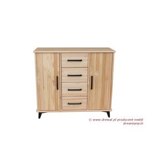 03. Komoda sosnowa RETRO 2+4
