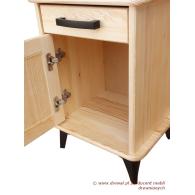 04. Szafka nocna sosnowa RETRO 1D/1S