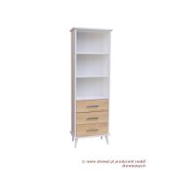 01. Regał sosnowy NORD 3S