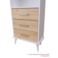 01. Regał sosnowy NORD 3S