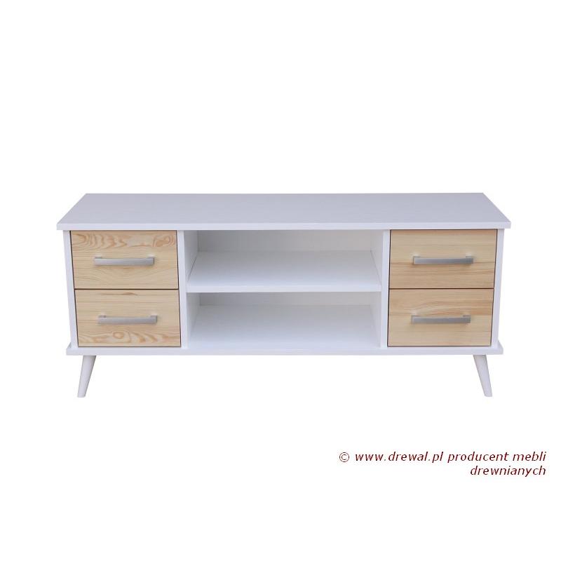 04. Stolik RTV sosnowy NORD 4S