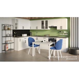 Kuchnia sosnowa biały połysk