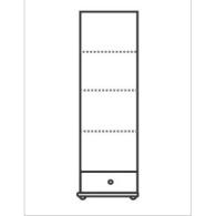 07. Szafa sosnowa BORO I 1D/1S półki