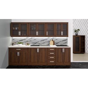 Kuchnia sosnowa w kolorze orzech rozcieńczony