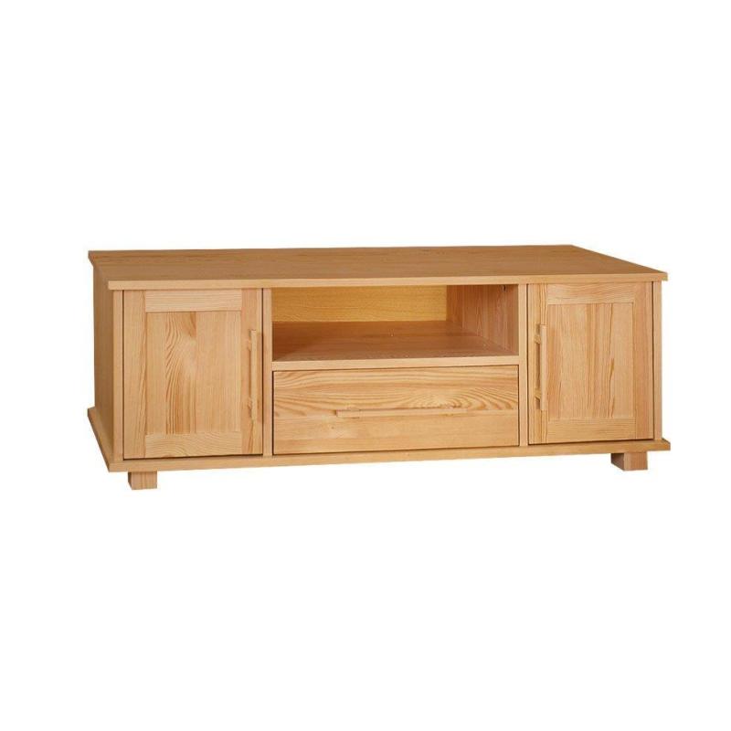 25. Stolik sosnowy BORO RTV 2D/1S