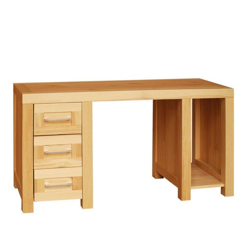 Biurko sosnowe z litego drewna.