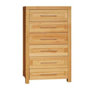 17. Komoda sosnowa Del Sol 6S wąska