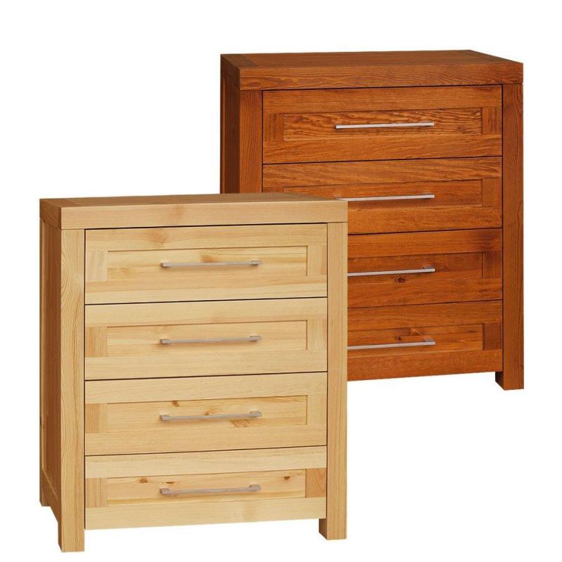 19. Komoda sosnowa Del Sol 4S wąska