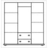 02. Szafa sosnowa IV 4D/2S