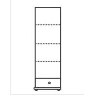 03. Szafa rzeźbiona sosnowa I 1D/1S półki