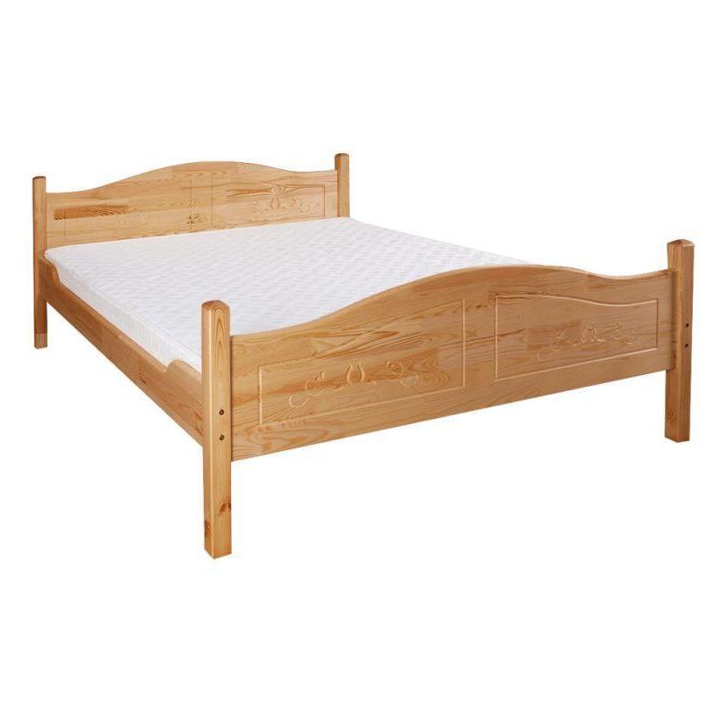 10. Łóżko rzeźbione drewniane Sandra 160x200