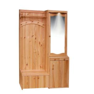 01. Garderoba sosnowa z halogenem