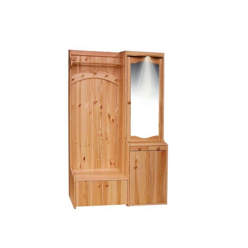 01. Garderoba sosnowa z halogenem