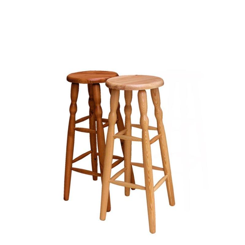 01. Taboret sosnowy barowy wys.80