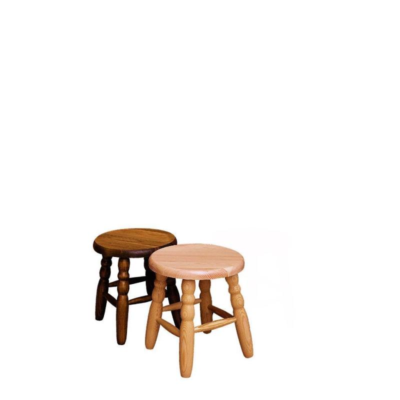 13. Taboret sosnowy mały okrągły wys. 30