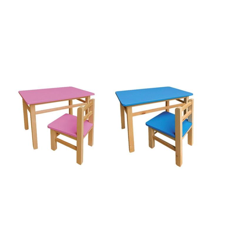 05. Stolik dziecinny kolorowy + 2 krzesełka (komplet).