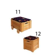 12. Pufka sosnowa drewniana