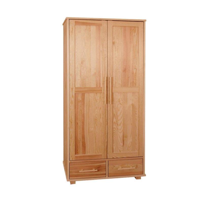 05. Szafa sosnowa BORO II 2D/2S drążek