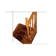 01. Stopień drewniany z podstopniem sosnowy do wymiaru 100x30 cm